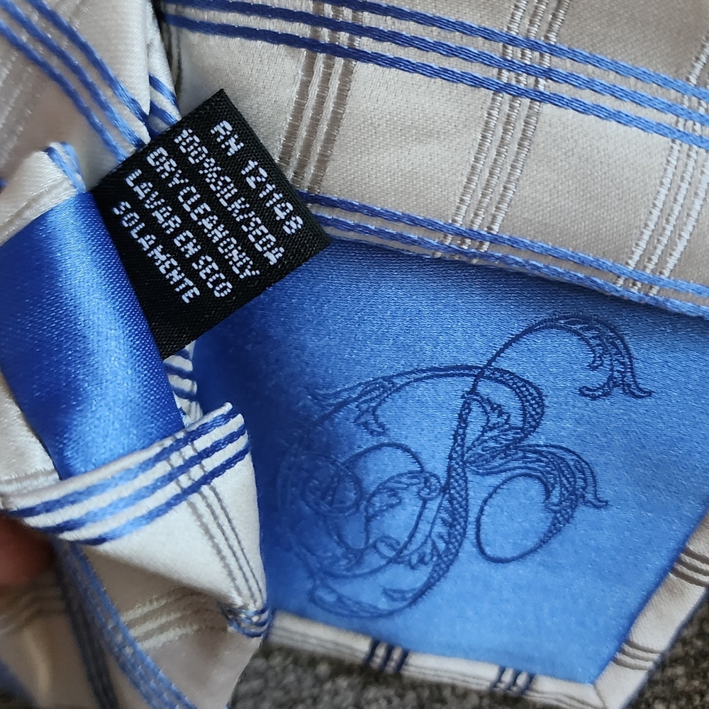 Bugatti Men's 100% Silk Plaid Check Tie - Picture 4 of 4